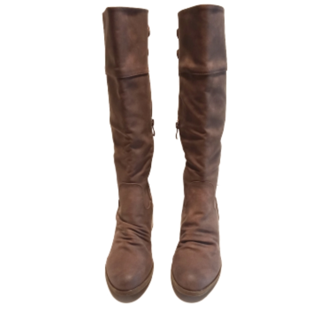 NEW AMS Tall Faux Leather Boots